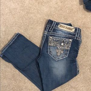 Rock revival crop jeans